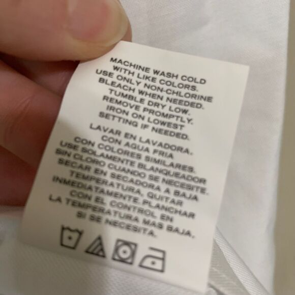 Izod White Oxford Button Down Size 14 NWT - Picture 6 of 7